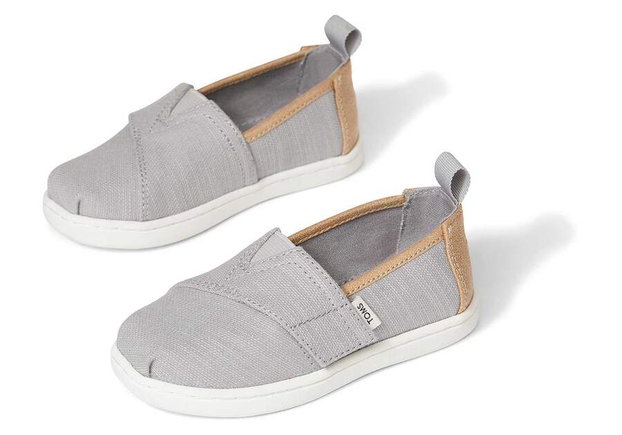 Alpargatas Toms Tiny Alpargata Woven Niños Gris Argentina | AR603-329