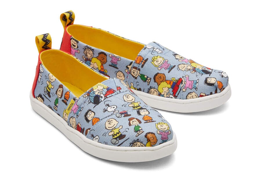 Alpargatas Toms X Peanuts® Youth Alpargata Niños Azules Argentina | AR415-715