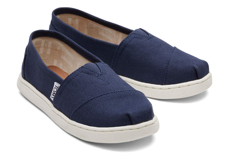 Alpargatas Toms Youth Alpargata Lona Niños Azul Marino Argentina | AR294-028