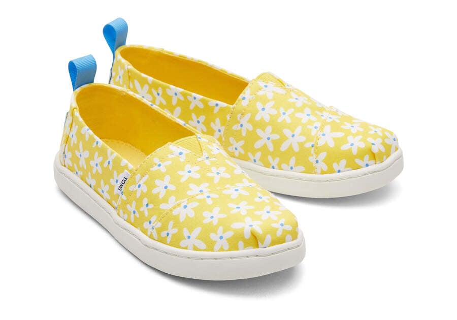 Alpargatas Toms Youth Alpargata Sun Daisies Niños Amarillo Naranjas Argentina | AR435-324