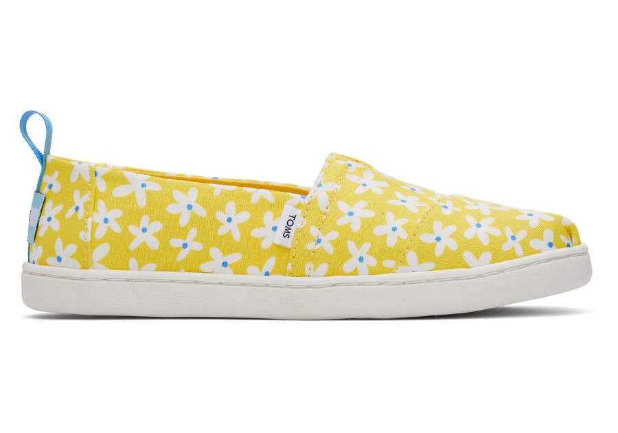 Alpargatas Toms Youth Alpargata Sun Daisies Niños Amarillo Naranjas Argentina | AR435-324