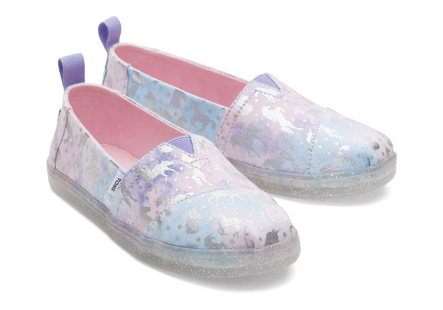 Alpargatas Toms Youth Alpargata Unicorn Niños Moradas Claro Argentina | AR339-374