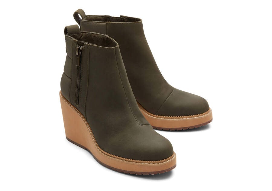 Botas Toms Raven Boot Mujer Verde Argentina | AR095-349