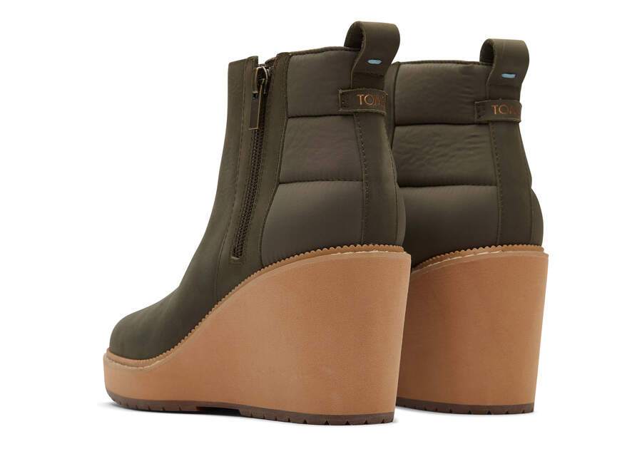 Botas Toms Raven Boot Mujer Verde Argentina | AR095-349