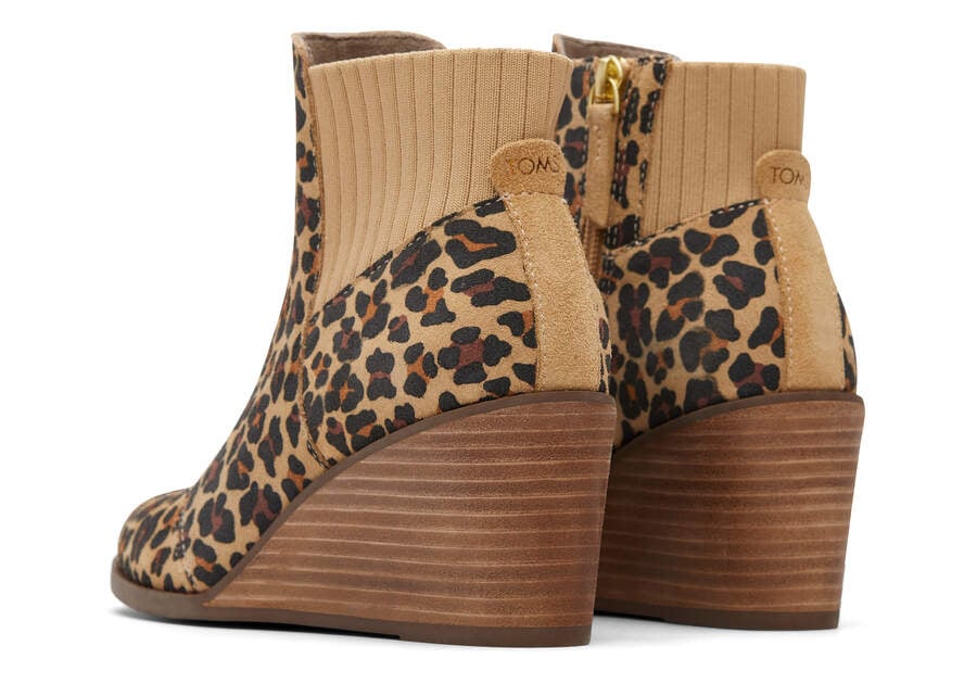 Botas Toms Sadie Boot Mujer Beige Leopardo Argentina | AR923-828