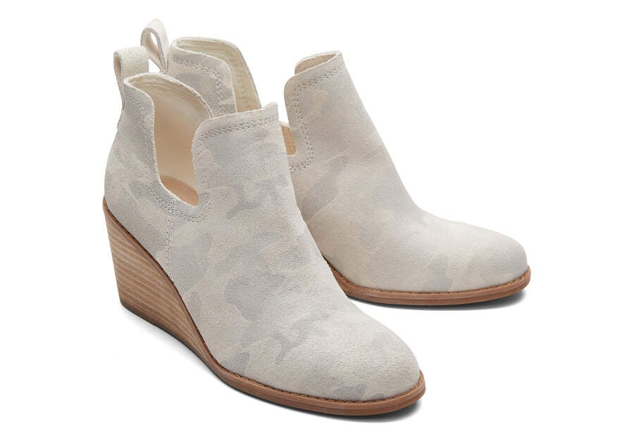 Botines Toms Kallie Wedge Bootie Mujer Camuflaje Argentina | AR579-070