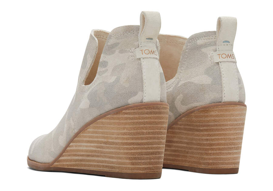 Botines Toms Kallie Wedge Bootie Mujer Camuflaje Argentina | AR579-070