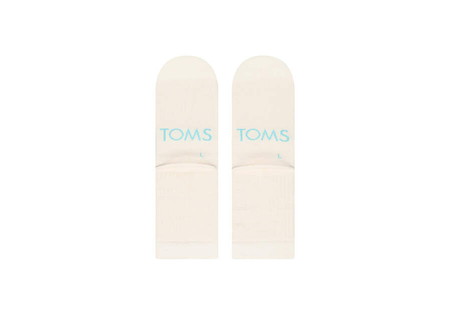 Calcetines Toms Quarter Crew Socks Mujer Creme Argentina | AR437-602