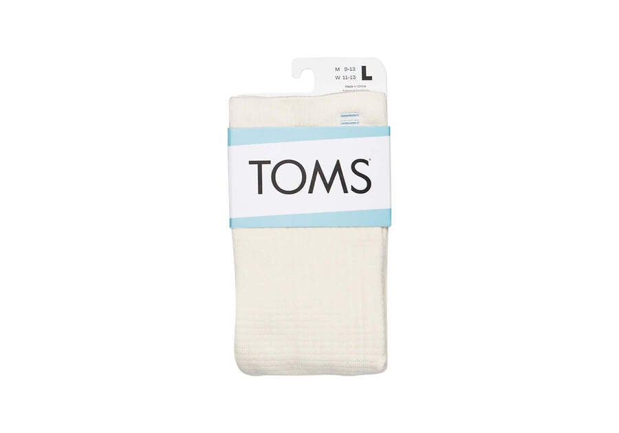 Calcetines Toms Quarter Crew Socks Mujer Creme Argentina | AR437-602