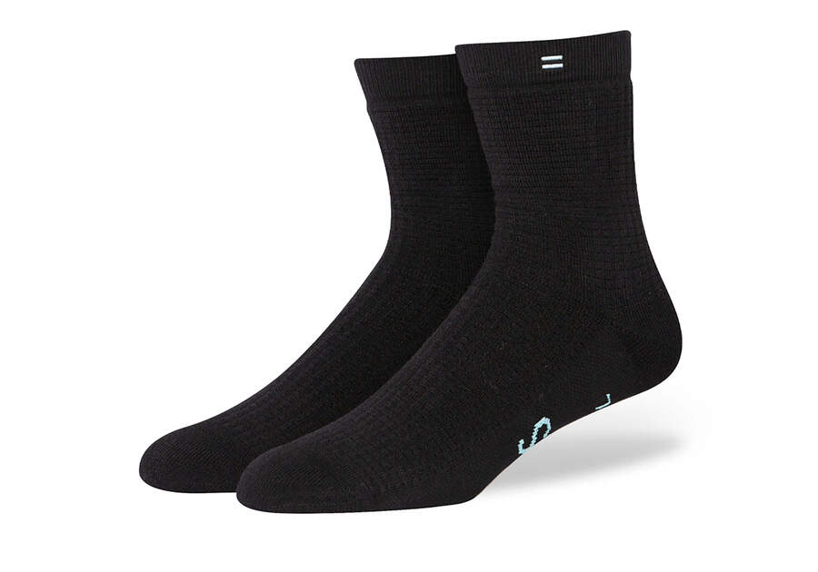 Calcetines Toms Quarter Crew Socks Mujer Negras Argentina | AR542-977