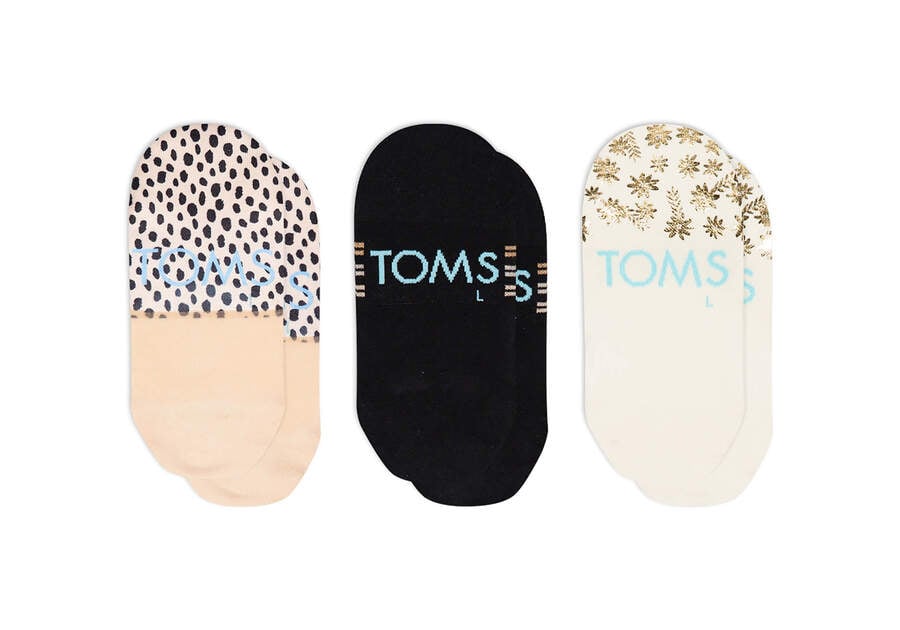 Calcetines Toms Ultimate No Show Socks Floral 3 Pack Mujer Multicolor Argentina | AR541-501