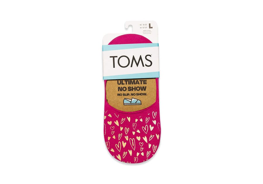 Calcetines Toms Ultimate No Show Socks Valentines 3 Pack Mujer Rosas Multicolor Argentina | AR140-284