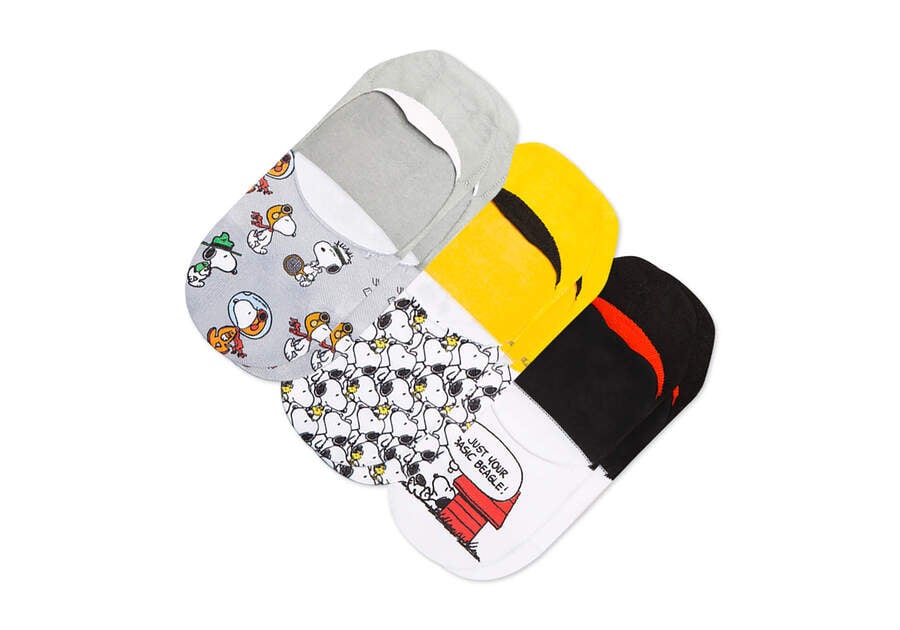 Calcetines Toms X Peanuts® Ultimate No Show 3 Pack Hombre Multicolor Argentina | AR217-138