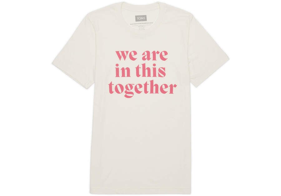 Camiseta Toms We Are In This Together Tee Mujer Beige Argentina | AR210-091