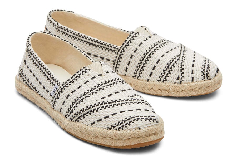 Espadrilles Toms Alpargata Fornido Global Woven Rope Alpargata Mujer Creme Argentina | AR811-495