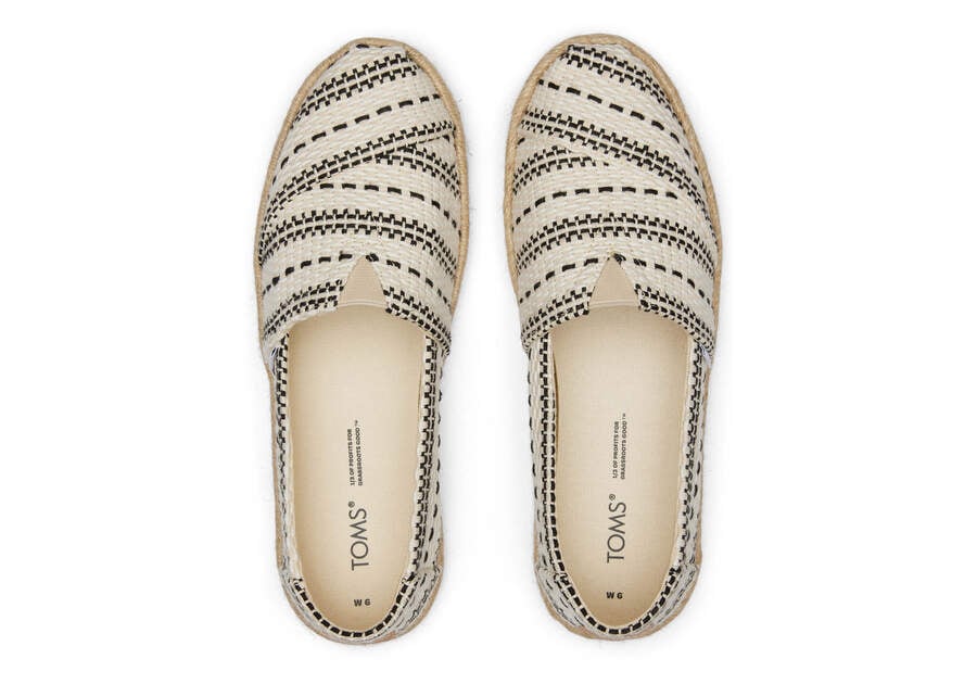 Espadrilles Toms Alpargata Fornido Global Woven Rope Alpargata Mujer Creme Argentina | AR811-495