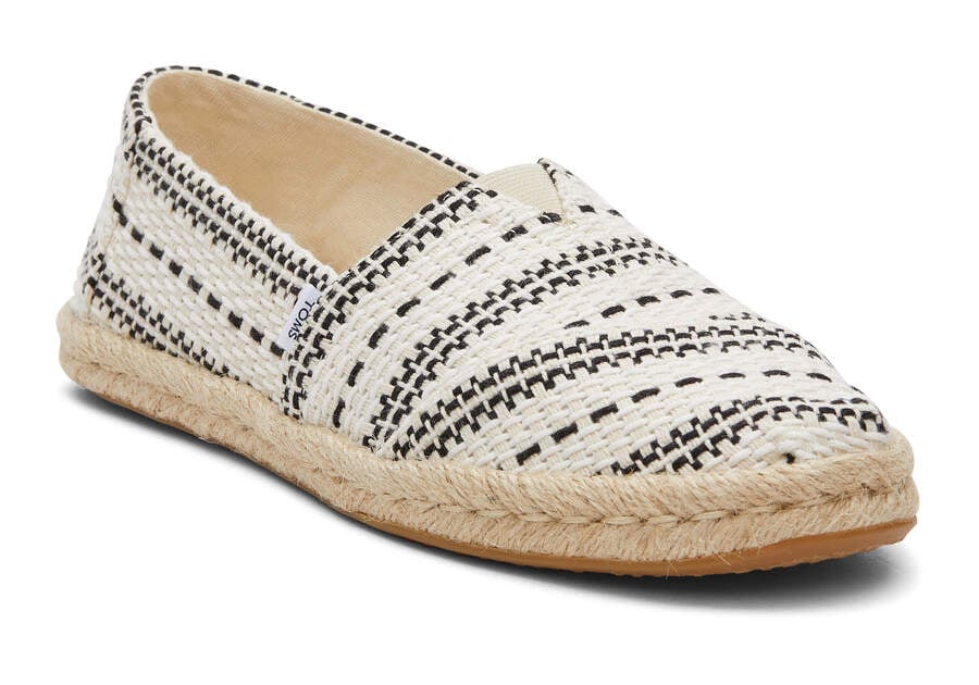 Espadrilles Toms Alpargata Fornido Global Woven Rope Alpargata Mujer Creme Argentina | AR811-495