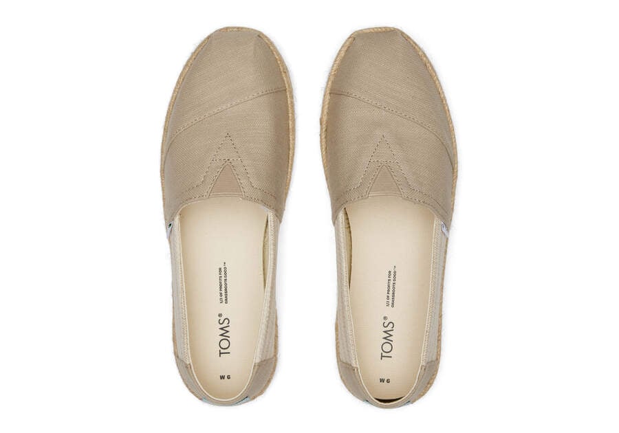 Espadrilles Toms Alpargata Recycled Algodon Rope Alpargata Mujer Marrones Argentina | AR639-355