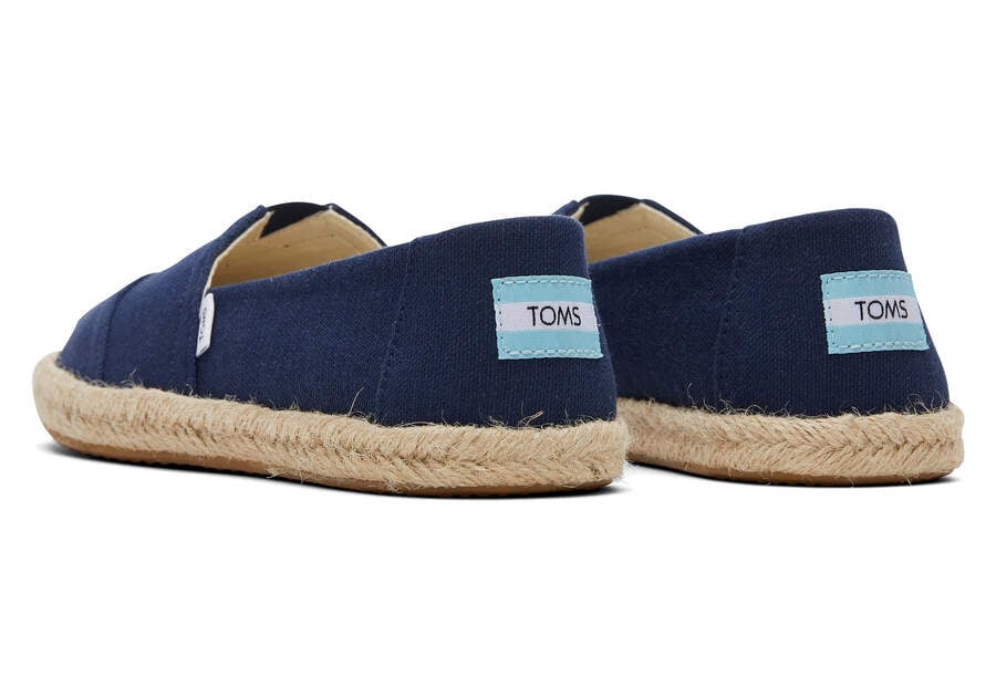 Espadrilles Toms Alpargata Recycled Algodon Rope Alpargata Mujer Azul Marino Argentina | AR683-340