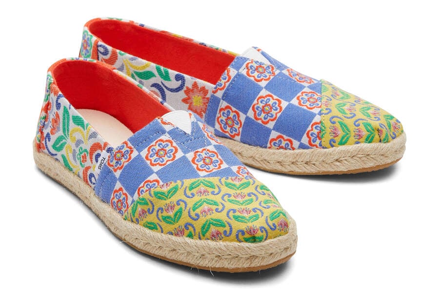 Espadrilles Toms Alpargata Rope Alpargata Mujer Rojas Azul Marino Argentina | AR137-497