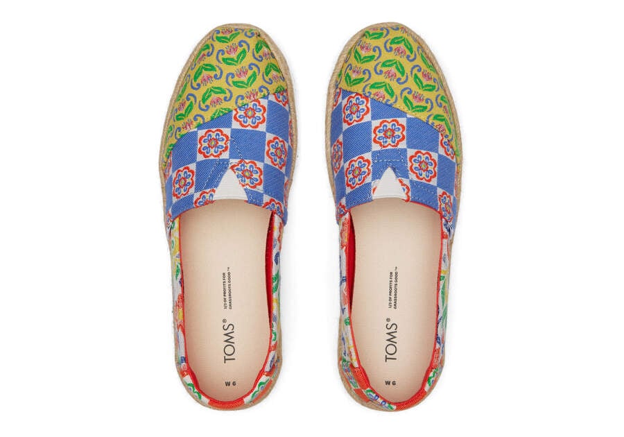 Espadrilles Toms Alpargata Rope Alpargata Mujer Rojas Azul Marino Argentina | AR137-497