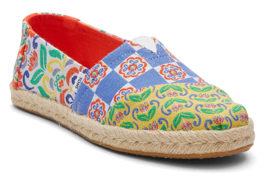 Espadrilles Toms Alpargata Rope Alpargata Mujer Rojas Azul Marino Argentina | AR137-497