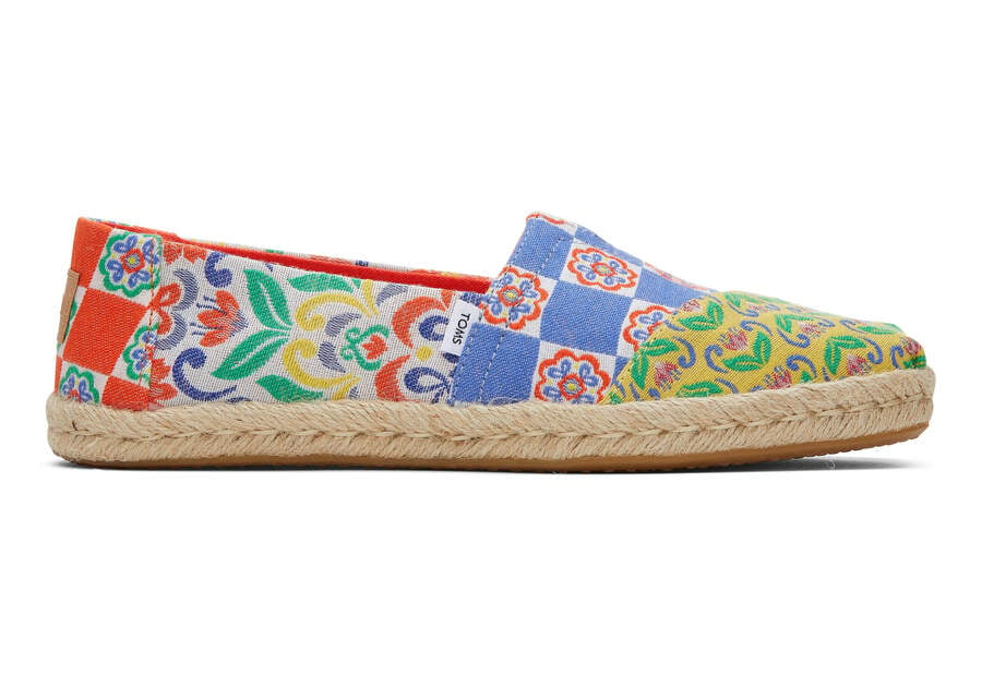 Espadrilles Toms Alpargata Rope Alpargata Mujer Rojas Azul Marino Argentina | AR137-497