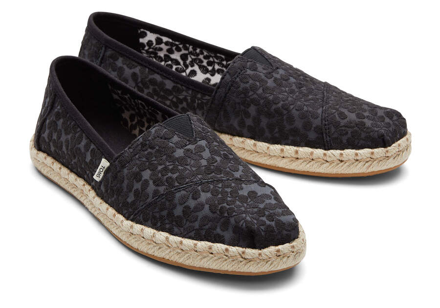 Espadrilles Toms Alpargata Rope Alpargata Mujer Negras Argentina | AR948-712