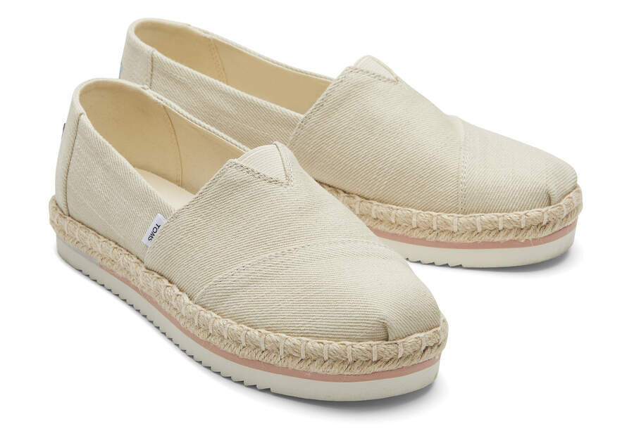 Espadrilles Toms Alpargata Rope Plataforma Mujer Beige Argentina | AR686-982