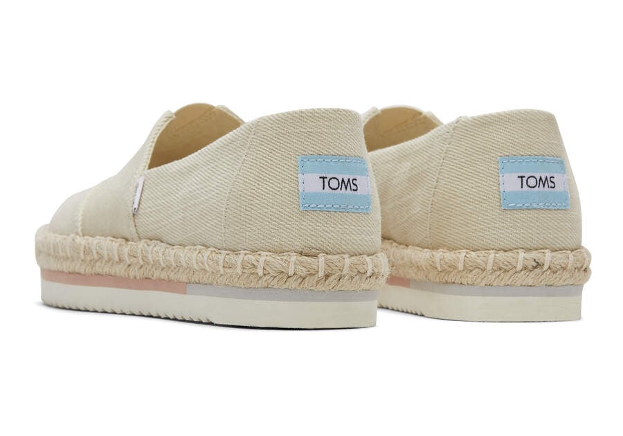 Espadrilles Toms Alpargata Rope Plataforma Mujer Beige Argentina | AR686-982