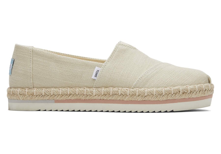 Espadrilles Toms Alpargata Rope Plataforma Mujer Beige Argentina | AR686-982