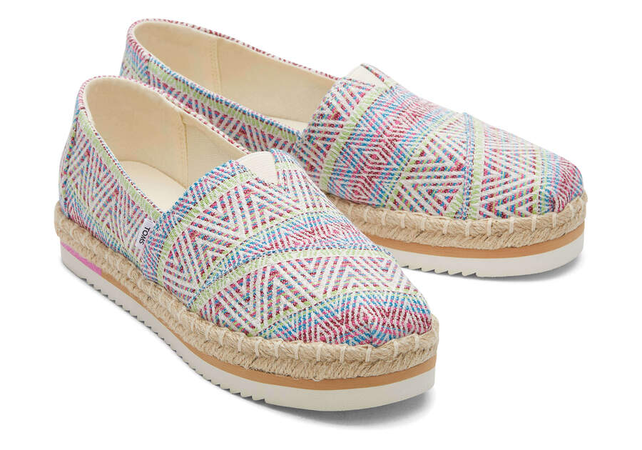 Espadrilles Toms Alpargata Rope Plataforma Mujer Beige Argentina | AR924-032