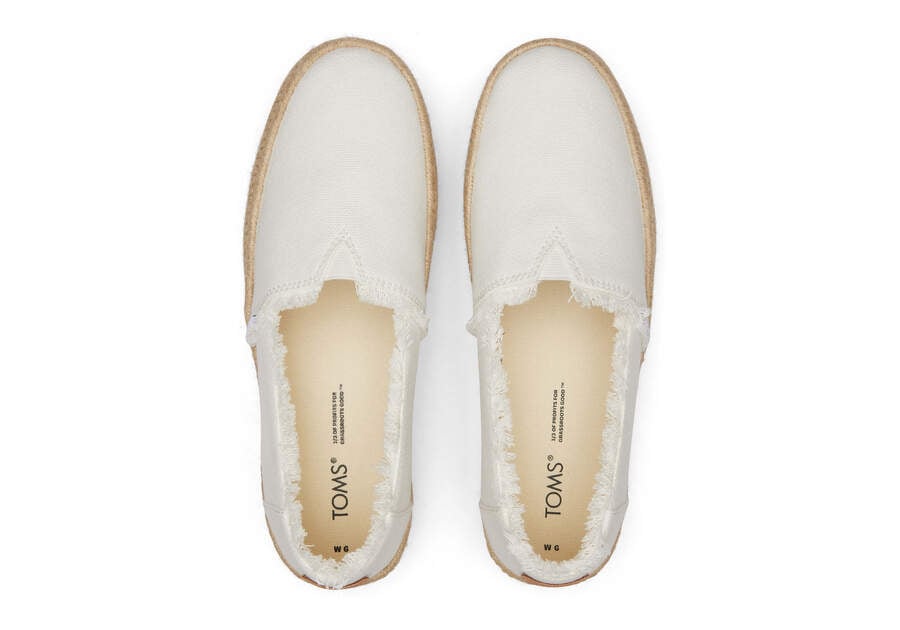 Espadrilles Toms Valencia Plataforma Alpargata Mujer Blancas Argentina | AR295-366