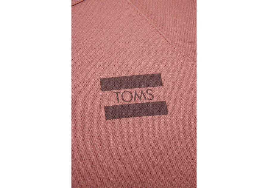 Fleece Toms Logo Crew Fleece Mujer Moradas Rosas Argentina | AR549-419