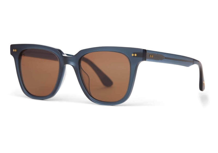 Gafas de Sol Toms Memphis 301 Hombre Turquesa Marrones Argentina | AR983-492