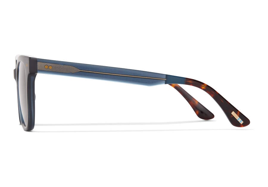 Gafas de Sol Toms Memphis 301 Hombre Turquesa Marrones Argentina | AR983-492