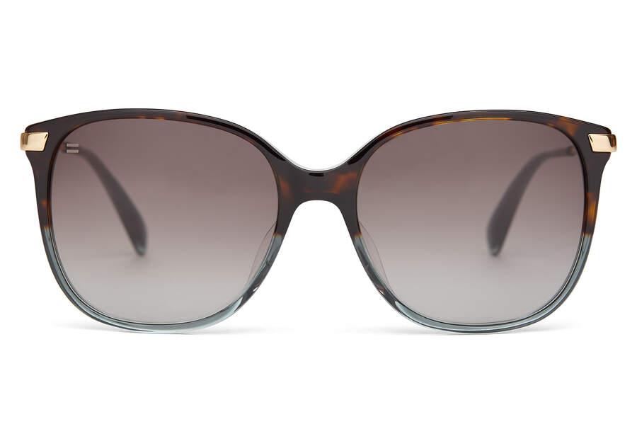 Gafas de Sol Toms Sandela 201 Mujer Gris Doradas Gris Oscuro Argentina | AR516-061