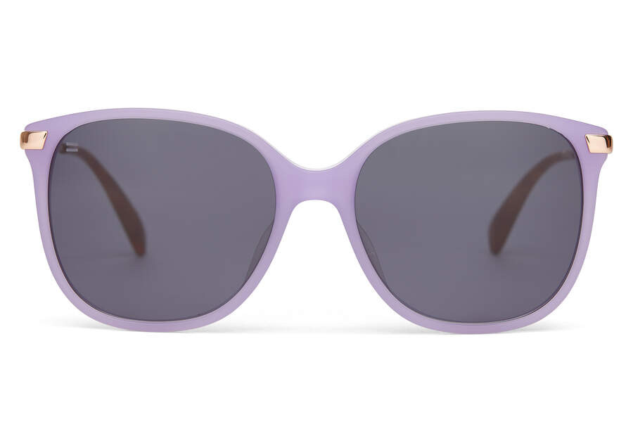 Gafas de Sol Toms Sandela 201 Mujer Lavanda Rosas Doradas Gris Oscuro Argentina | AR131-450