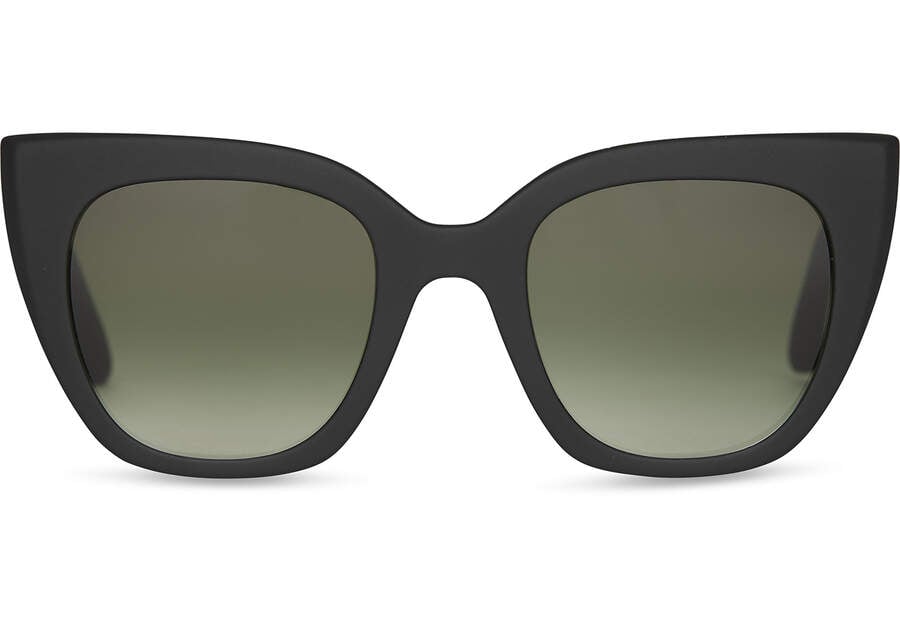 Gafas de Sol Toms Sydney Mujer Negras Verde Oliva Argentina | AR580-278