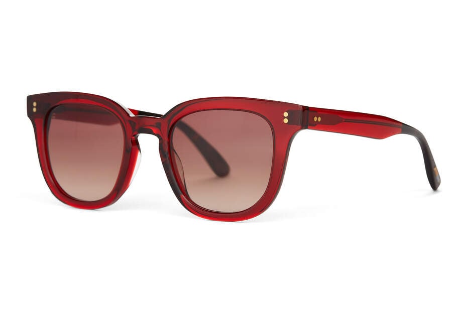 Gafas de Sol Toms Venice Hombre Rojas Marrones Argentina | AR930-367