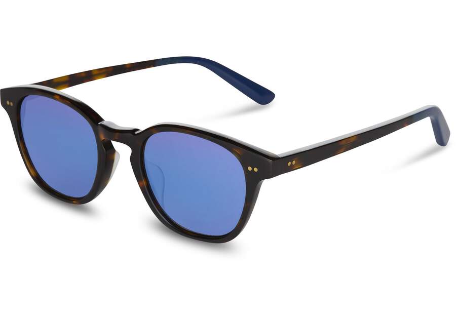 Gafas de Sol Toms Wyatt Hombre Azules Oscuro Argentina | AR448-180