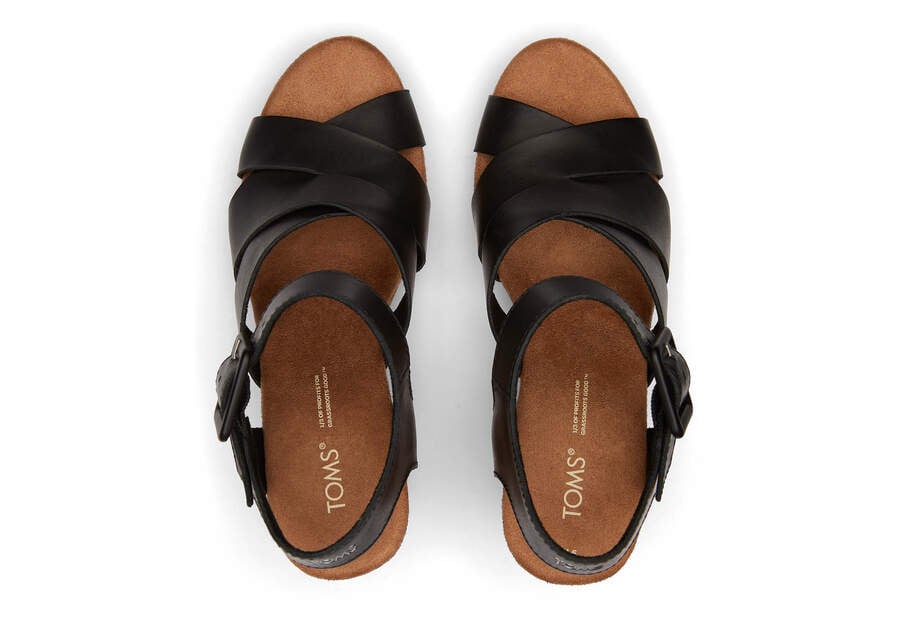 Sandalias Toms Ava Sandal Mujer Negras Argentina | AR937-156