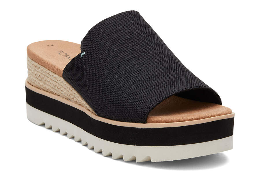 Sandalias Toms Diana Mule Sandal Mujer Negras Argentina | AR550-943