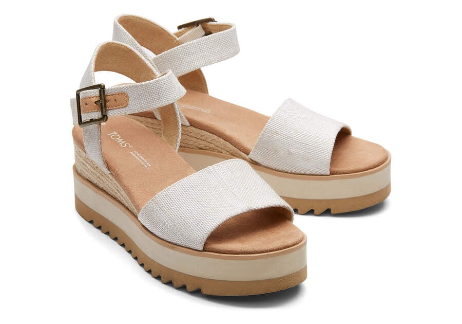 Sandalias Toms Diana Wedge Sandal Mujer Beige Argentina | AR208-350