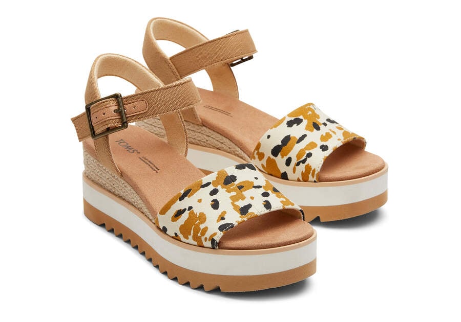 Sandalias Toms Diana Wedge Sandal Mujer Marrones Argentina | AR276-608