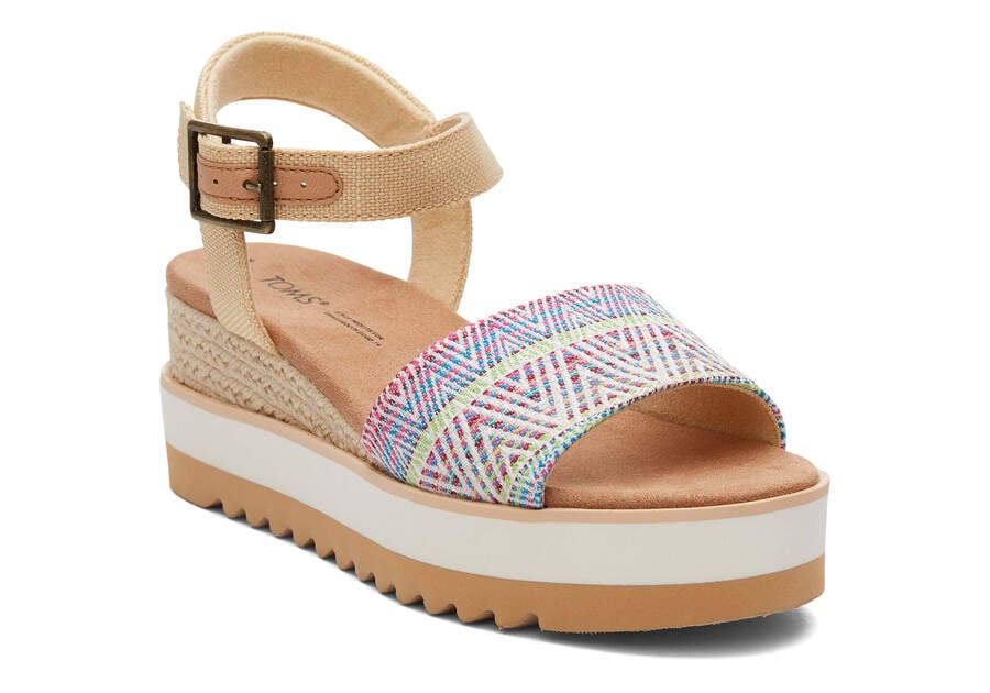 Sandalias Toms Diana Wedge Sandal Mujer Beige Argentina | AR781-077