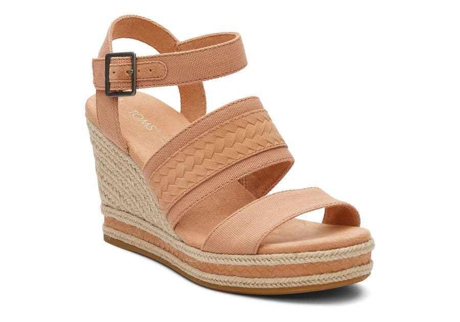 Sandalias Toms Madelyn Wedge Sandal Mujer Beige Argentina | AR279-211