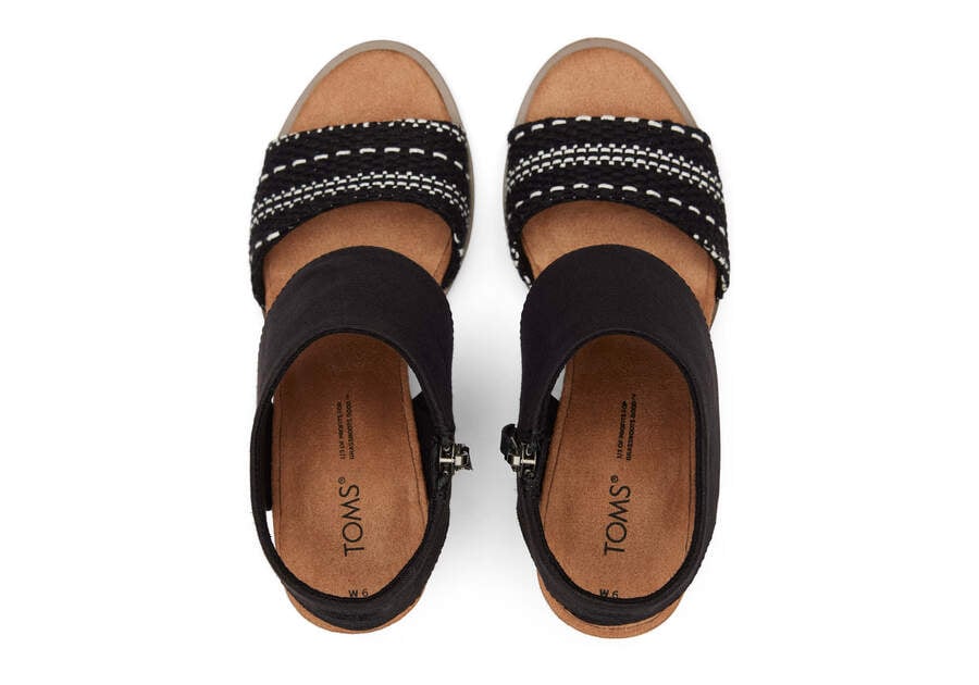 Sandalias Toms Majorca Cutout Sandal Mujer Negras Argentina | AR401-939