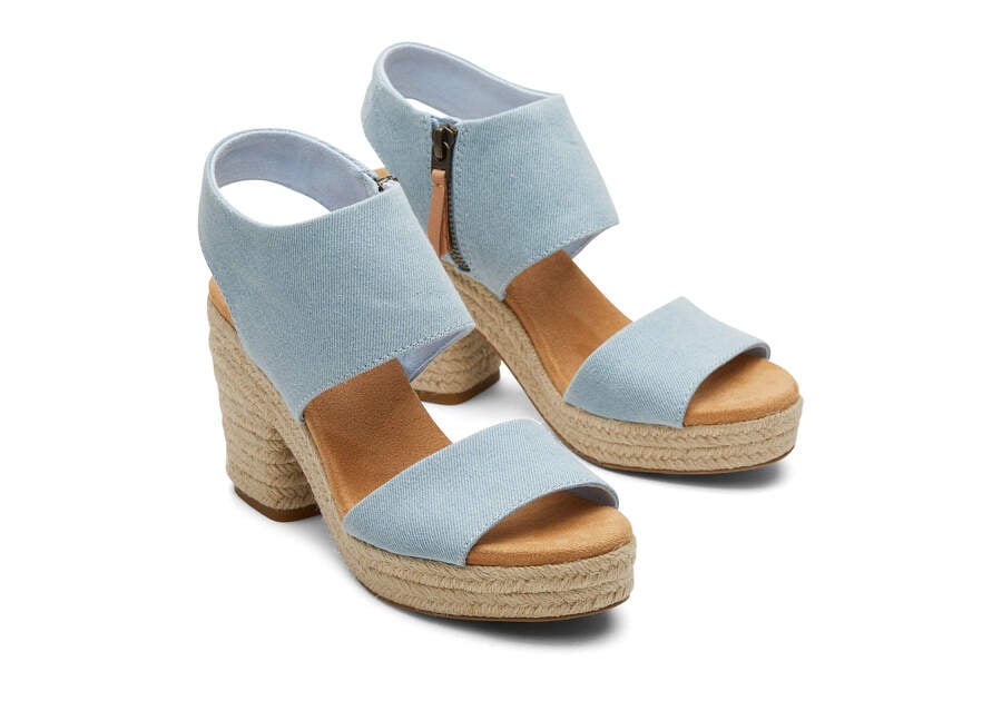 Sandalias Toms Majorca Rope Plataforma Sandal Mujer Azules Argentina | AR534-427