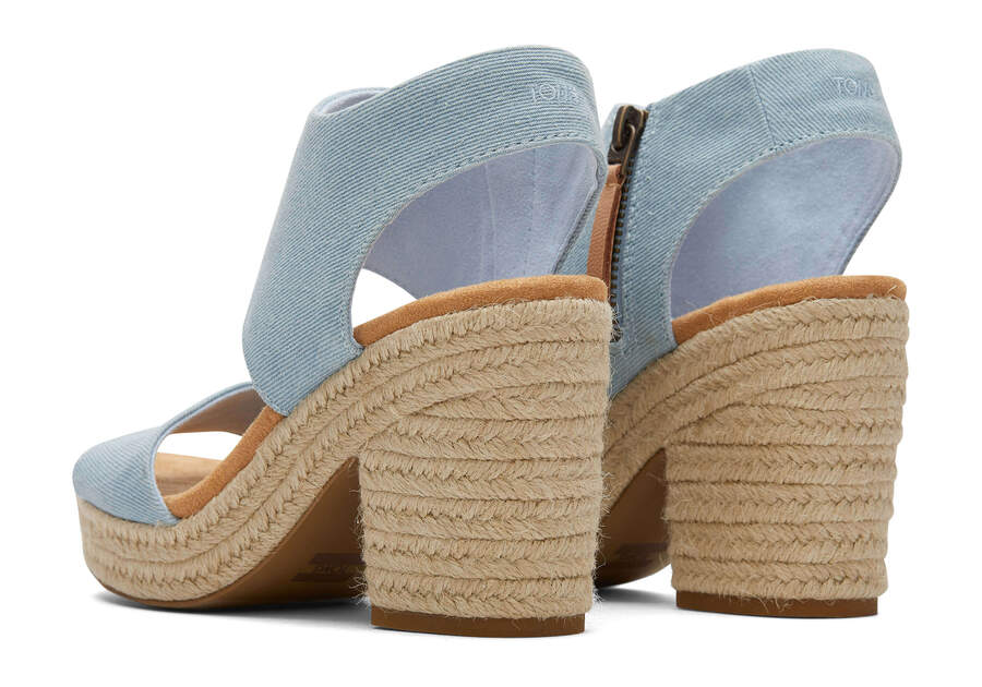 Sandalias Toms Majorca Rope Plataforma Sandal Mujer Azules Argentina | AR534-427